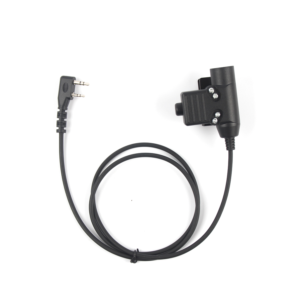 YiNiTone Tactical Headset Adapter U94 Push to Talk For Two Way Radio Baofeng Kenwood HYT TYT Baofeng UV 82 UV5R UV5RE UV5RA UV6R BF888S Walkie Talkie