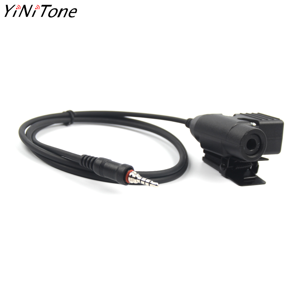 YiNiTone Tactical Headset Adapter U94 Push to Talk 1-Pin For YAESU For Yaesu Vertex VX-6R VX-7R FT-270R FT-277R VX-120 VX-127 VX-170 VX-177