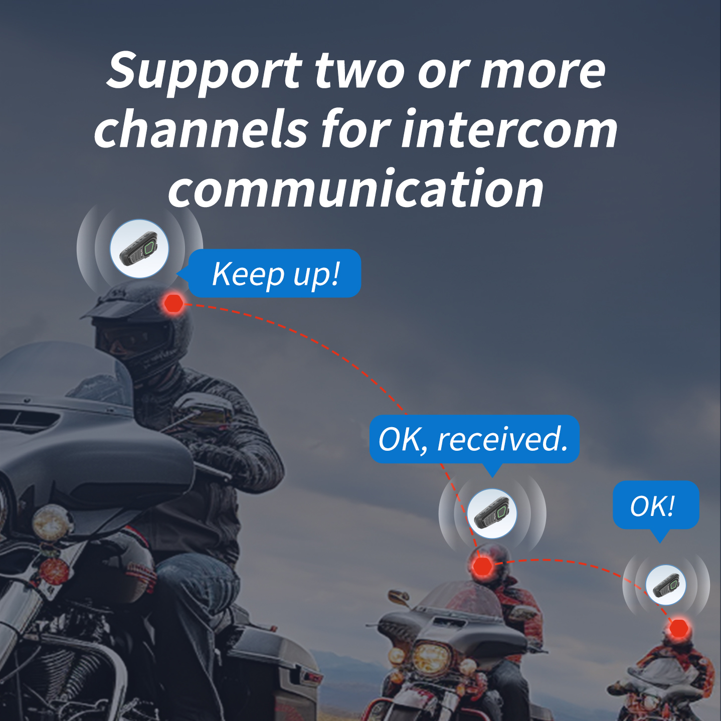 YiNiTone MINI-03 2W 400-480MHz Hemet Radio 