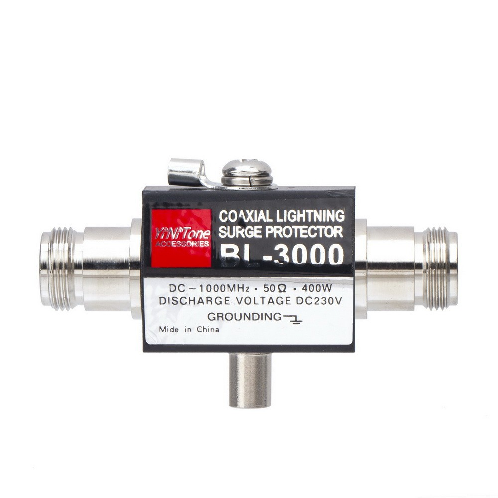 BL-3000 Coaxial Lightning Arrestor Surge Protector N Female to N Female 400W 50 Ohm	