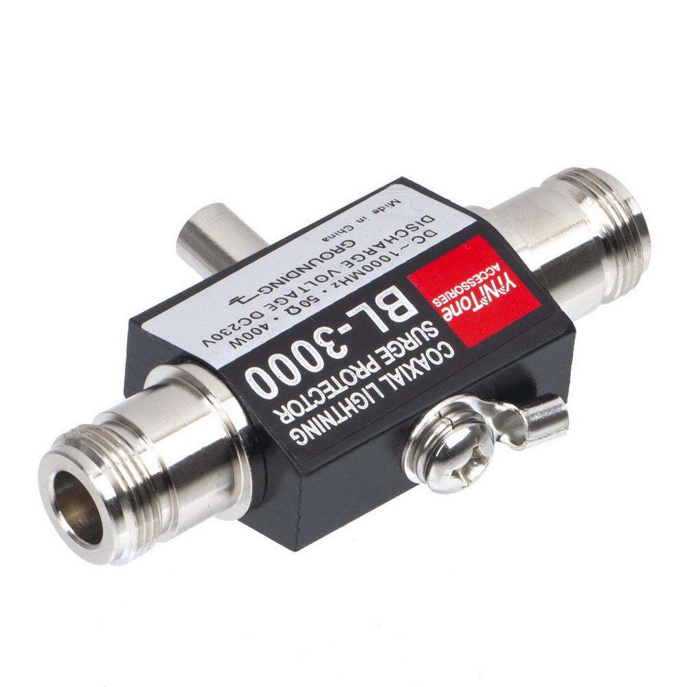 BL-3000 Coaxial Lightning Arrestor Surge Protector N Female to N Female 400W 50 Ohm	