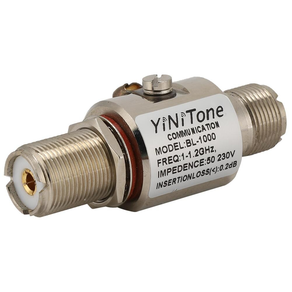 BL-1000 1~1.2GHz 400W(PEP) 50Ohm coaxial surge Lighting protector UHF Female to UHF Female antenna lightning arrester	