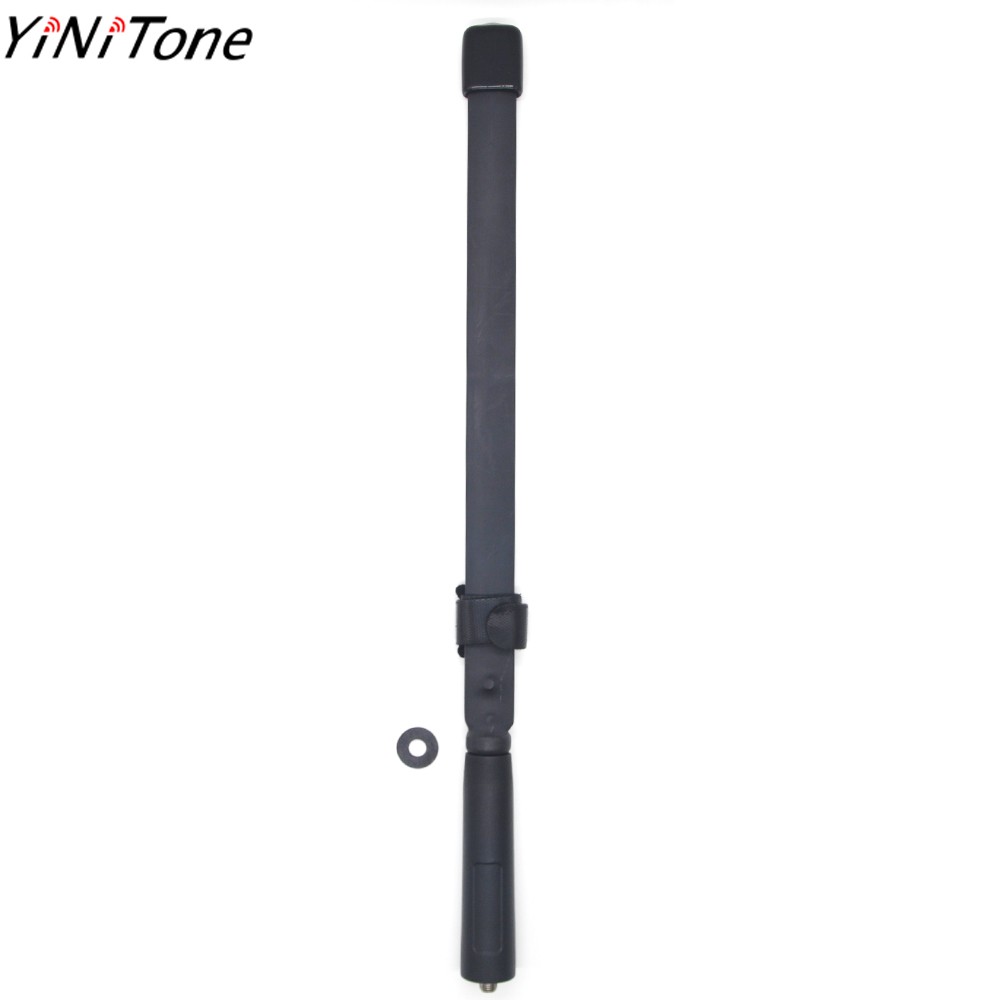 YiNiTone AT-33 136-520MHz Foldable 33cm CS Tactical Antenna SMA Female Ham Radio Antenna Dual Band VHF/UHF For Baofeng UV-82 UV-5R UV5R BF-888S AR-F8 walkie talkie	