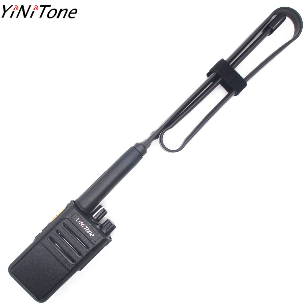 YiNiTone AT-72 136-520MHz Foldable 72cm CS Tactical Antenna SMA Female Ham Radio Antenna Dual Band VHF/UHF For Baofeng UV-82 UV-5R UV5R BF-888S AR-F8 walkie talkie	