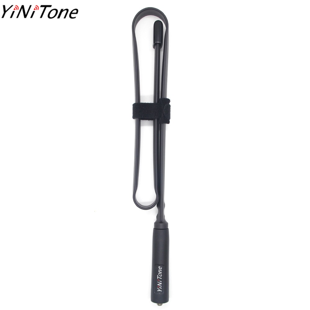 YiNiTone AT-72 136-520MHz Foldable 72cm CS Tactical Antenna SMA Female Ham Radio Antenna Dual Band VHF/UHF For Baofeng UV-82 UV-5R UV5R BF-888S AR-F8 walkie talkie	