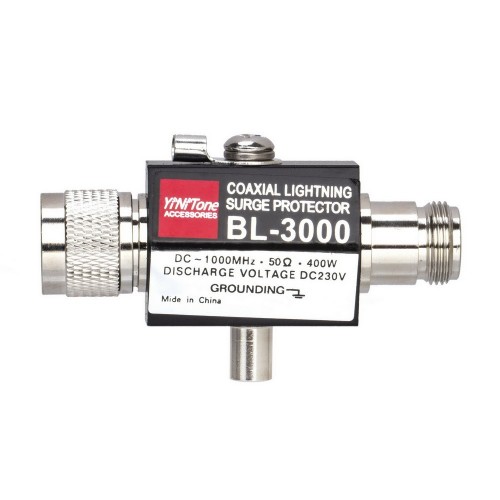 BL-3000 Coaxial Lightning Arrestor Surge Protector N male to N Female 400W 50 Ohm	